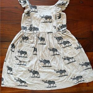 Kate Quinn Light Blue Dress with Moose Print